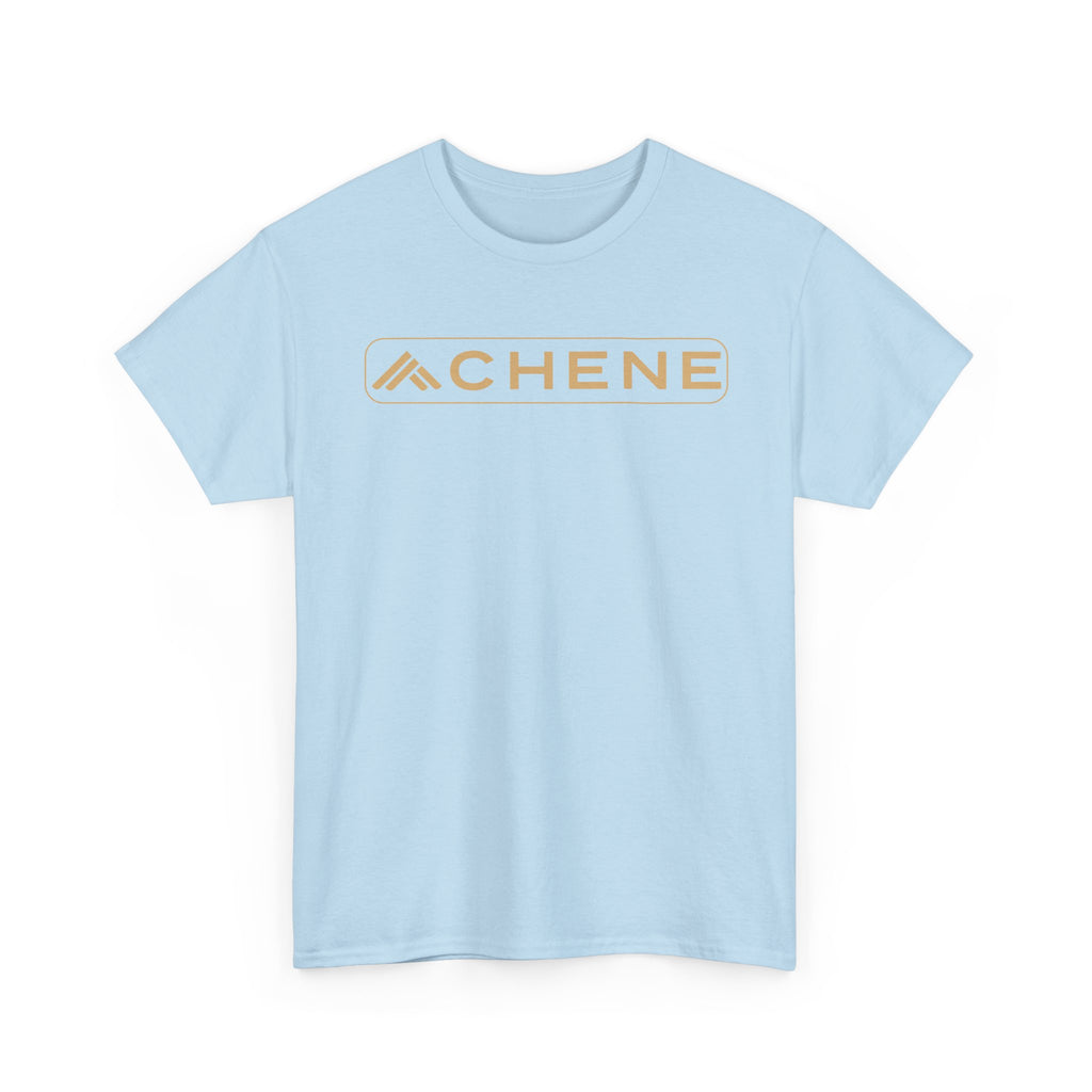 T-Shirt — Minimal ‘CHENE’ Logo Tee (Modern Gold Branding)
