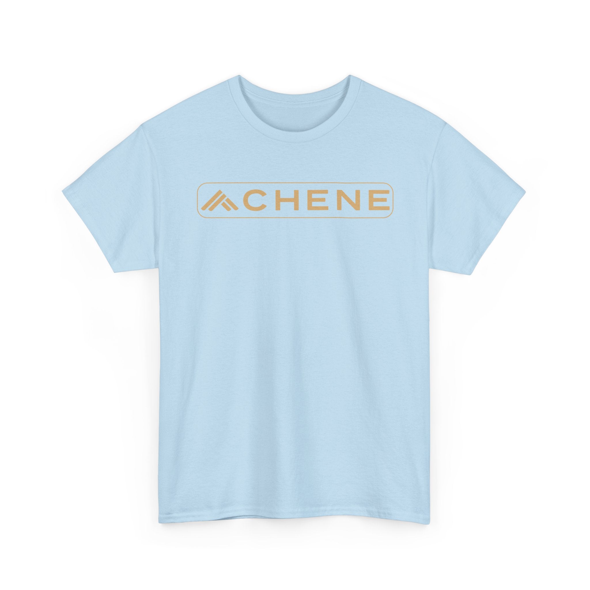 T-Shirt — Minimal ‘CHENE’ Logo Tee (Modern Gold Branding)