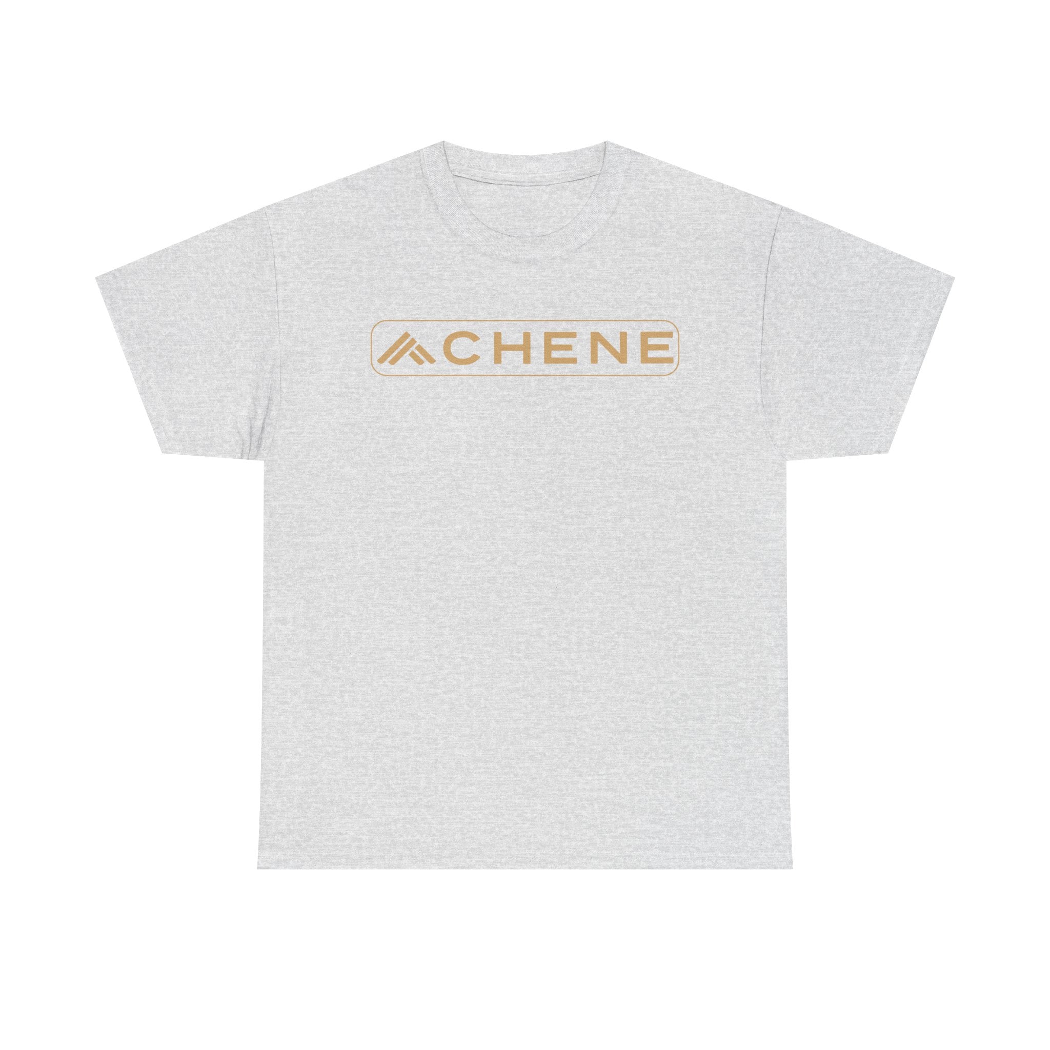 T-Shirt — Minimal ‘CHENE’ Logo Tee (Modern Gold Branding)